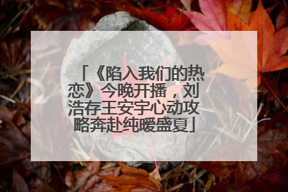 《陷入我们的热恋》今晚开播，刘浩存王安宇心动攻略奔赴纯暧盛夏
