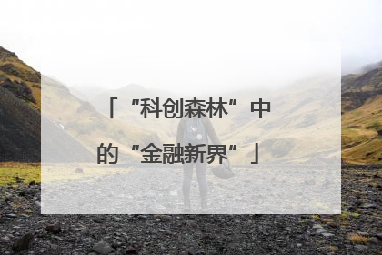 “科创森林”中的“金融新界”
