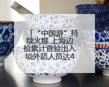 “中国游”持续火爆 上海边检累计查验出入境外籍人员达484万