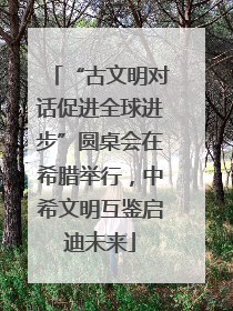 “古文明对话促进全球进步”圆桌会在希腊举行，中希文明互鉴启迪未来