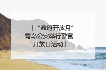 “政府开放月”青岛公安举行警营开放日活动