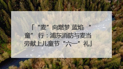“麦”向燃梦 蓝焰 “童” 行：浦东消防与麦当劳献上儿童节“六一”礼