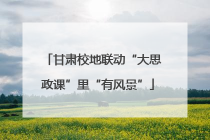 甘肃校地联动“大思政课”里“有风景”