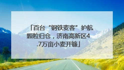 百台“钢铁麦客”护航颗粒归仓，济南高新区4.7万亩小麦开镰