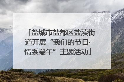 盐城市盐都区盐渎街道开展“我们的节日·情系端午”主题活动