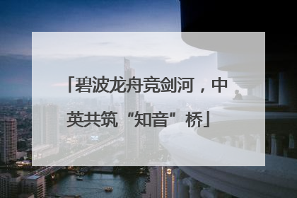 碧波龙舟竞剑河，中英共筑“知音”桥