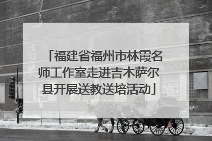 福建省福州市林霞名师工作室走进吉木萨尔县开展送教送培活动