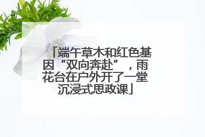 端午草木和红色基因“双向奔赴”，雨花台在户外开了一堂沉浸式思政课