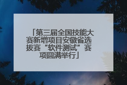 第三届全国技能大赛新增项目安徽省选拔赛“软件测试”赛项圆满举行