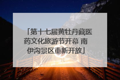 第十七届黄牡丹藏医药文化旅游节开幕 南伊沟景区重新开放