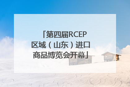 第四届RCEP区域（山东）进口商品博览会开幕