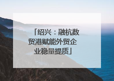 绍兴：融杭数贸港赋能外贸企业稳量提质