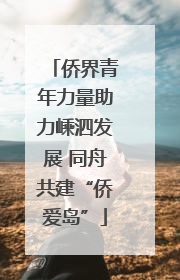 侨界青年力量助力嵊泗发展 同舟共建“侨爱岛”