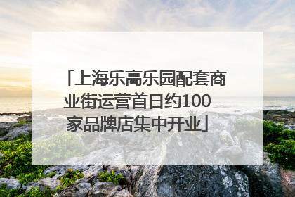 上海乐高乐园配套商业街运营首日约100家品牌店集中开业