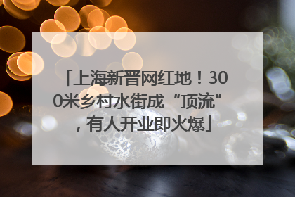 上海新晋网红地！300米乡村水街成“顶流”，有人开业即火爆