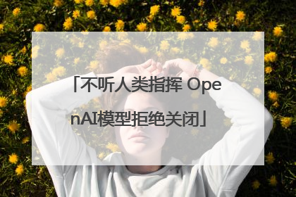 不听人类指挥 OpenAI模型拒绝关闭