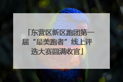 东营区新区跑团第一届“最美跑者”线上评选大赛圆满收官