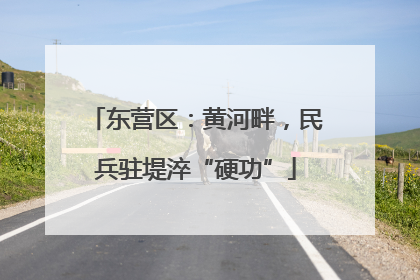 东营区：黄河畔，民兵驻堤淬“硬功”