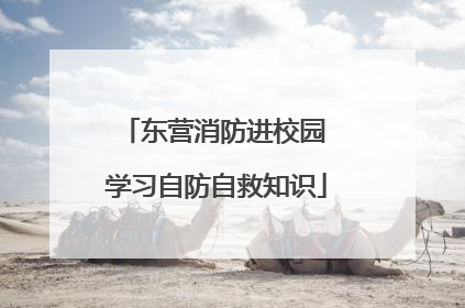 东营消防进校园 学习自防自救知识