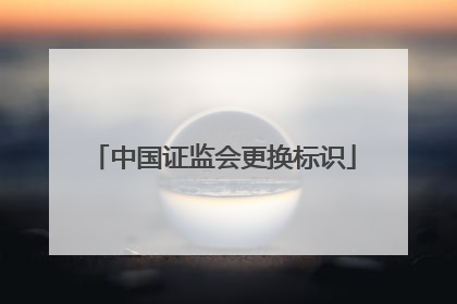 中国证监会更换标识
