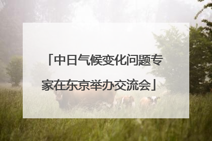 中日气候变化问题专家在东京举办交流会