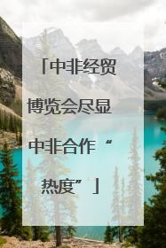 中非经贸博览会尽显中非合作“热度”