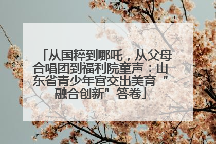 从国粹到哪吒，从父母合唱团到福利院童声：山东省青少年宫交出美育“融合创新”答卷