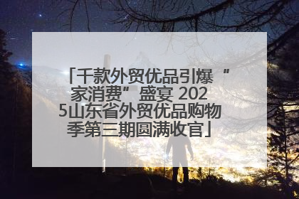 千款外贸优品引爆“家消费”盛宴 2025山东省外贸优品购物季第三期圆满收官