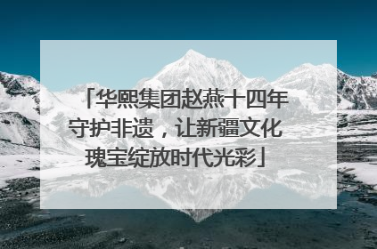 华熙集团赵燕十四年守护非遗，让新疆文化瑰宝绽放时代光彩