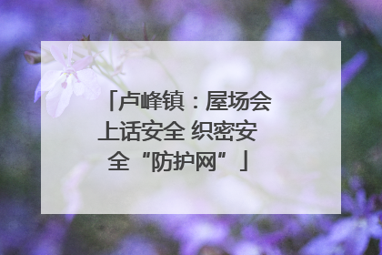 卢峰镇：屋场会上话安全 织密安全“防护网”