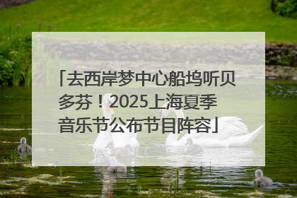 去西岸梦中心船坞听贝多芬！2025上海夏季音乐节公布节目阵容