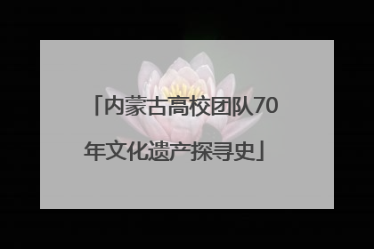 内蒙古高校团队70年文化遗产探寻史