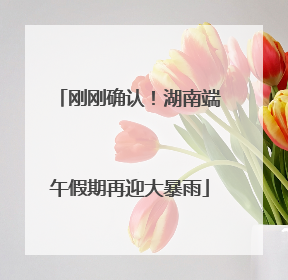 刚刚确认！湖南端午假期再迎大暴雨