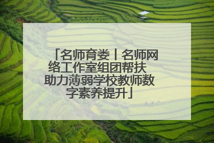 名师育娄丨名师网络工作室组团帮扶 助力薄弱学校教师数字素养提升