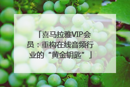 喜马拉雅VIP会员：重构在线音频行业的“黄金钥匙”