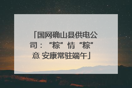 国网确山县供电公司：“粽”情“粽”意 安康常驻端午