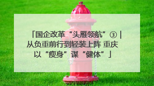 国企改革“头雁领航”③｜从负重前行到轻装上阵 重庆以“瘦身”谋“健体”