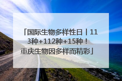 国际生物多样性日丨113种+112种+15种！重庆生物因多样而精彩