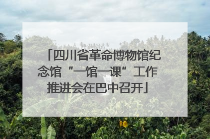 四川省革命博物馆纪念馆“一馆一课”工作推进会在巴中召开