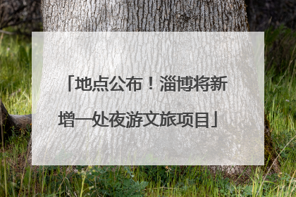 地点公布！淄博将新增一处夜游文旅项目