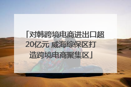 对韩跨境电商进出口超20亿元 威海综保区打造跨境电商聚集区