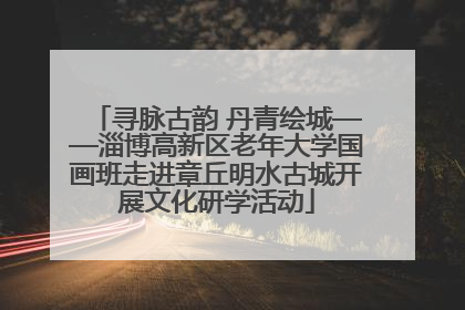 寻脉古韵 丹青绘城——淄博高新区老年大学国画班走进章丘明水古城开展文化研学活动
