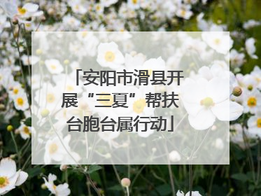 安阳市滑县开展“三夏”帮扶台胞台属行动