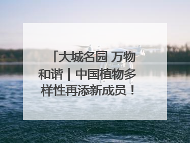 大城名园 万物和谐｜中国植物多样性再添新成员！它只在西藏墨脱