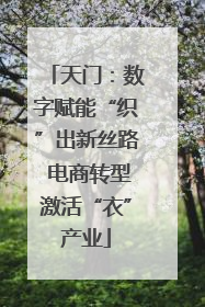 天门：数字赋能“织”出新丝路 电商转型激活“衣”产业