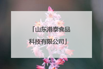 山东港泰食品科技有限公司