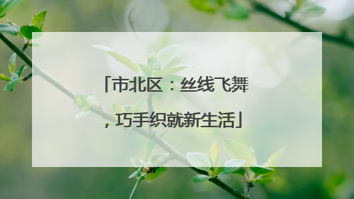 市北区：丝线飞舞，巧手织就新生活