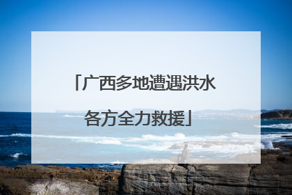 广西多地遭遇洪水 各方全力救援