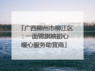 广西柳州市柳江区：一面锦旗映初心 暖心服务助营商