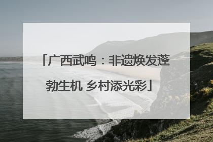 广西武鸣：非遗焕发蓬勃生机 乡村添光彩